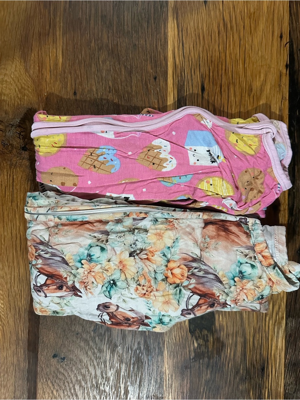 Little Sleepies Kids Pajama Bundle in Pink and Floral